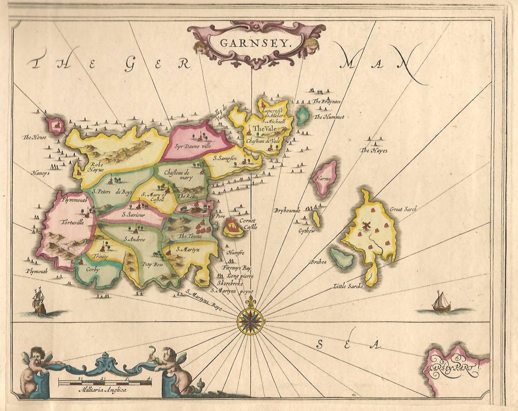 Old map of Guernsey
